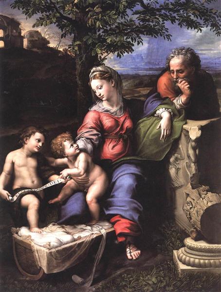 The Holy Family of the Oak Tree, c.1518 - 拉斐爾