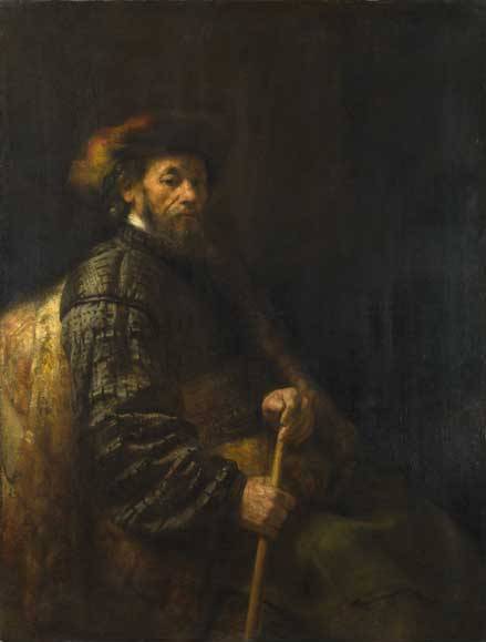 A Seated Man - Rembrandt