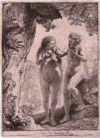 Adam and Eve, 1638 - 林布蘭