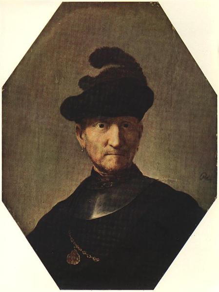 Old Soldier, c.1630 - Rembrandt van Rijn