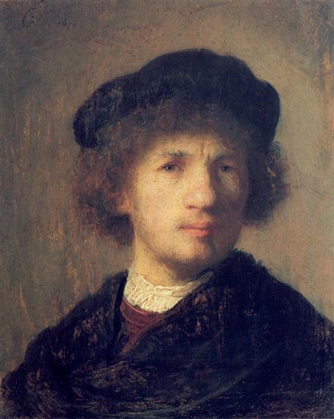 Автопортрет, 1630 - Рембрандт