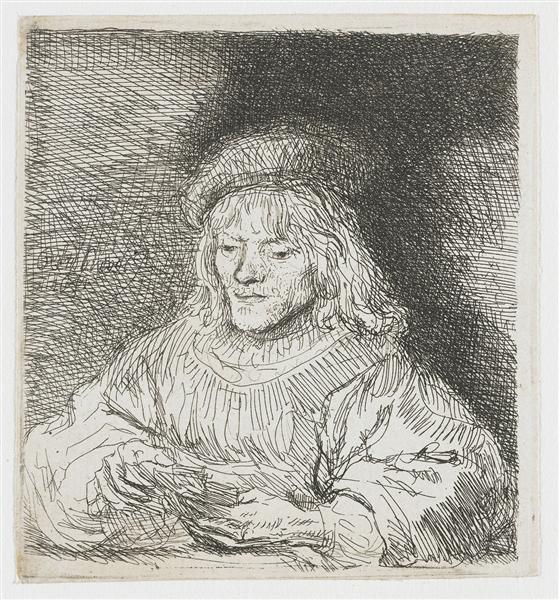 The card player, 1641 - Рембрандт