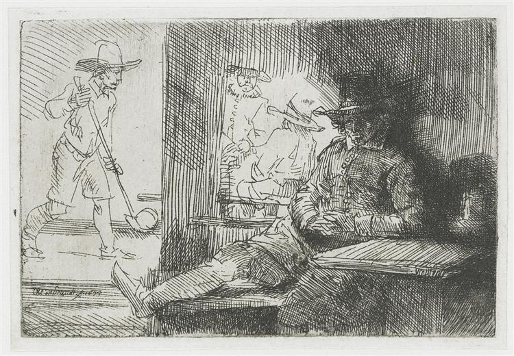 The golf player, 1654 - Rembrandt
