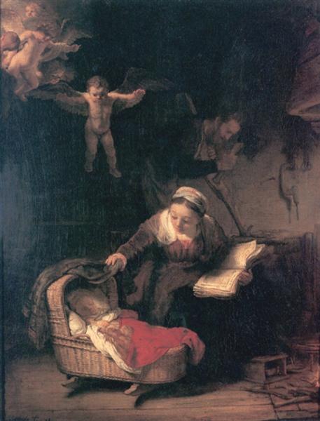 Святе сімейство, 1645 - Рембрандт