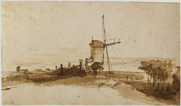 The Mill on the Het Blauwhoofd, c.1650 - 林布蘭