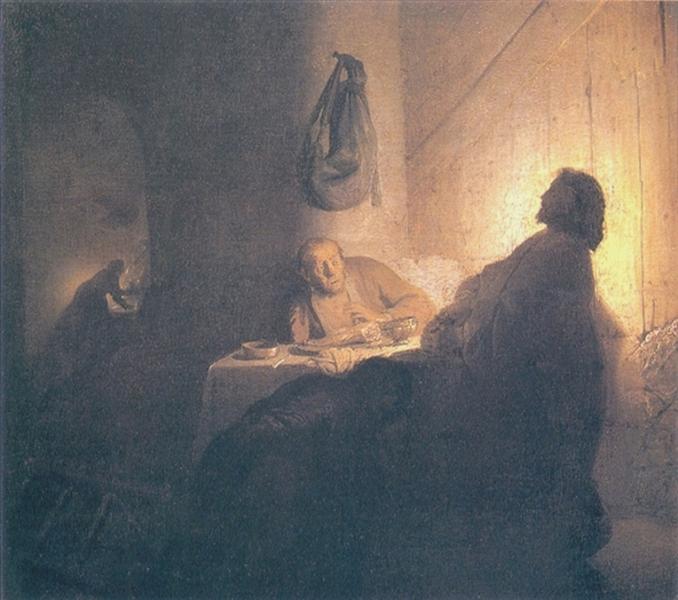 The Supper at Emmaus, 1629 - Рембрандт