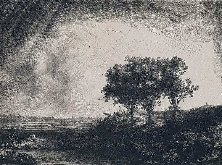The Three Trees, 1643 - Рембрандт
