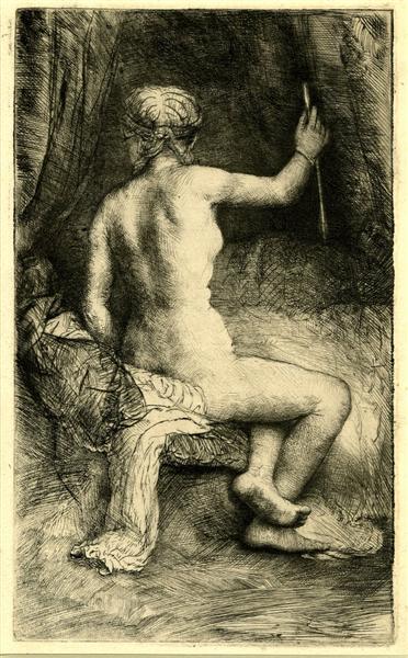 The Woman with the Arrow, 1661 - Рембрандт
