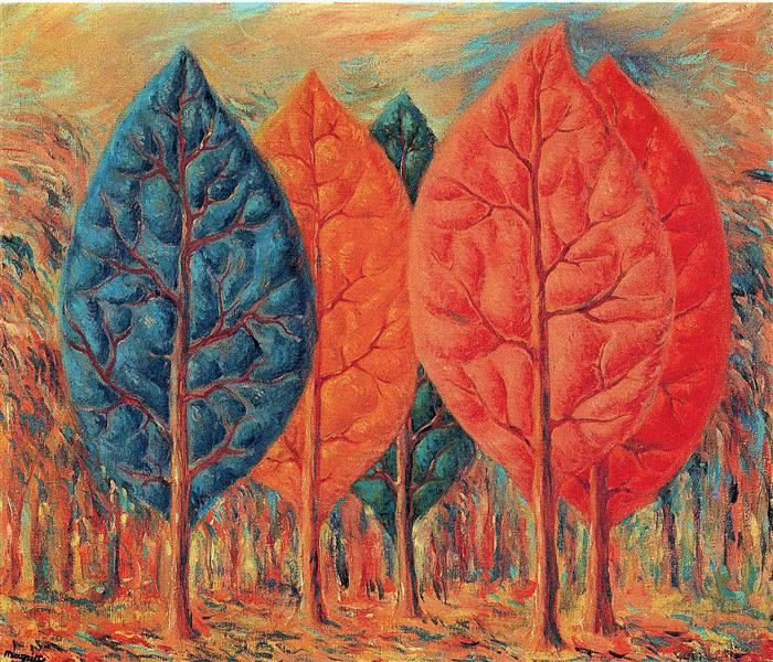 The fire, 1943 - Rene Magritte