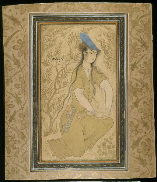 Girl, 1600 - Reza Abbasi