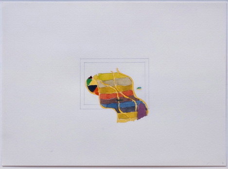 Theme with Yellow and Green (for a vertical wall), 1990 - Richard Tuttle