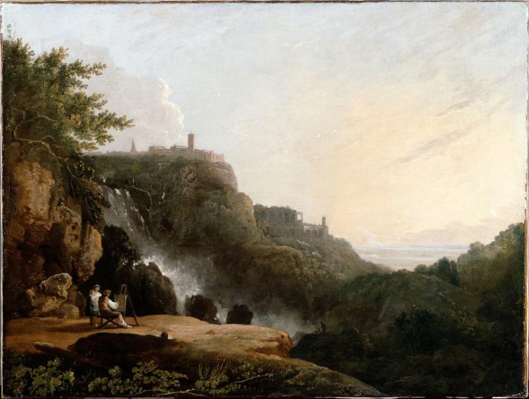 Vue de Tivoli: la Cascatelle et la villa des Mécène, 1752 - Richard Wilson