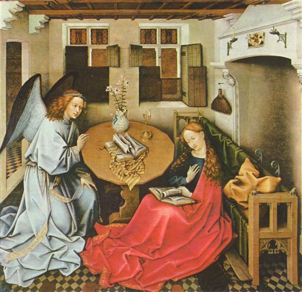 The Annunciation, c.1430 - Робер Кампен