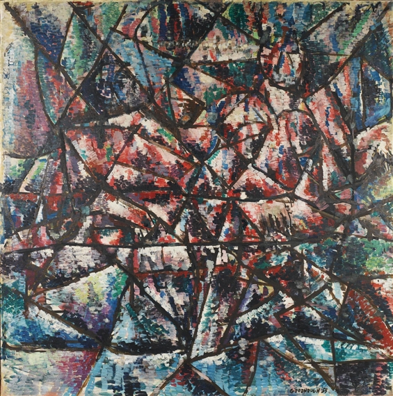 Two Seated Figures, 1955 - Роберт Гуднау