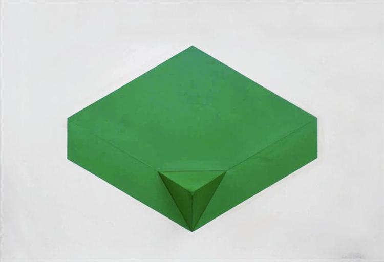 Scatola, angolo verde, 1968 - Родольфо Аріко