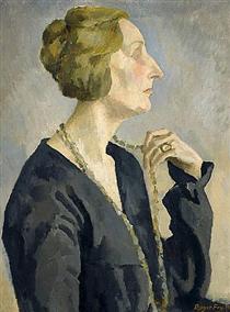 Portrait of Edith Sitwell - Роджер Фрай
