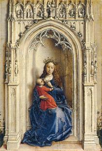 A Virgem e o Menino Jesus entronizados - Rogier van der Weyden