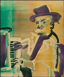 At the Clef Club (Piano Player) - Romare Bearden
