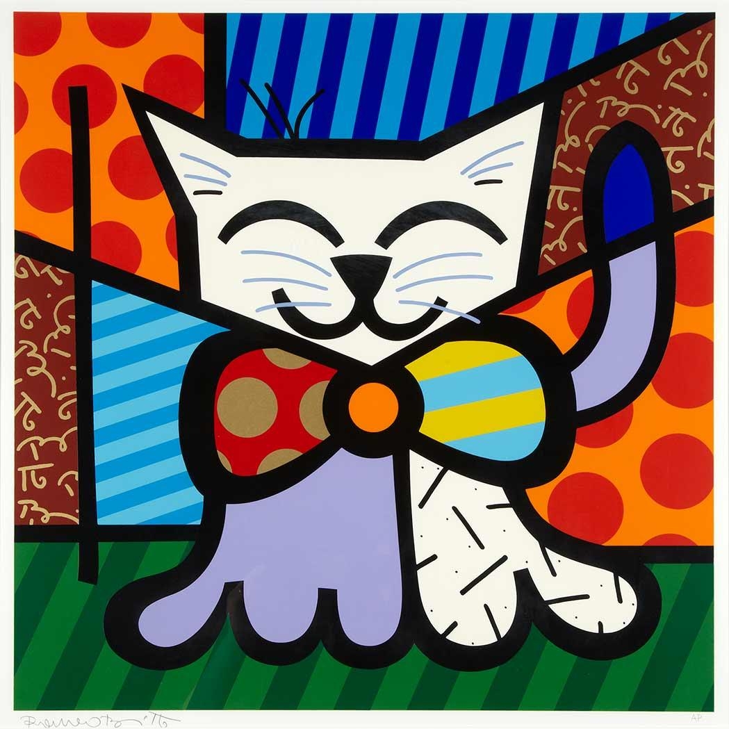 L A CAT Romero Britto WikiArt Org