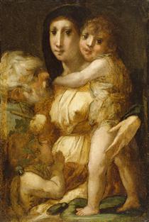 The Holy Family with the Infant Saint John the Baptist - Россо Фьорентино