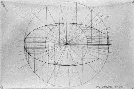Oval Construction (Konstruktionszeichnung), 1970 - Рут Волмер