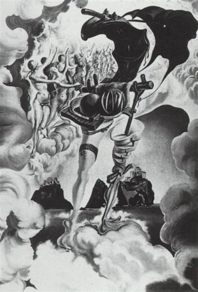 Allegory of Sunset Air (Allegory of the Everning), 1940 - 1941 - Сальвадор Далі