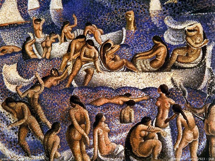 Bathers Of Llane, 1923 - Сальвадор Дали