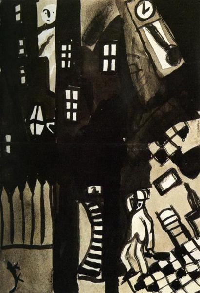 Madrid. Drunk Man, 1922 - Salvador Dali
