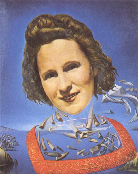 Portrait of Gala with Rhinocerotic Symptoms, 1954 - 達利