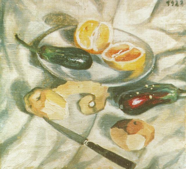 Still Life with Aubergines, 1922 - Сальвадор Дали