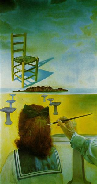 The Chair (stereoscopic work, right component), 1975 - Salvador Dalí