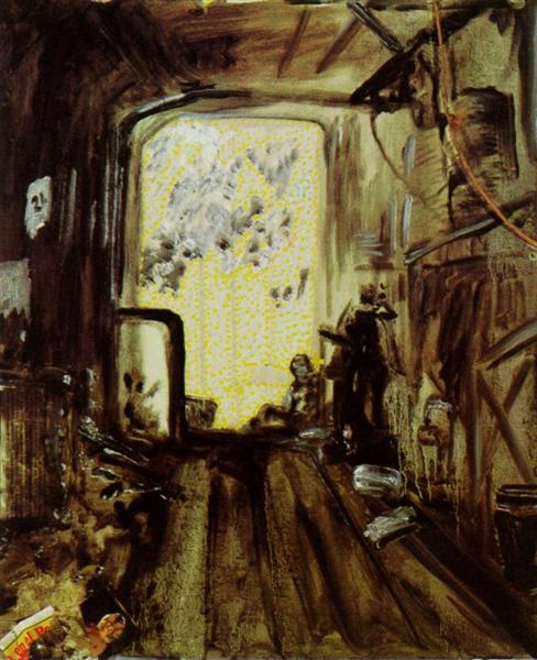 The Truck (We'll be arriving later, about five o'clock), 1983 - Salvador Dali