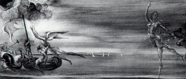 Untitled - Scene with Marine Allegory, 1945 - Salvador Dali