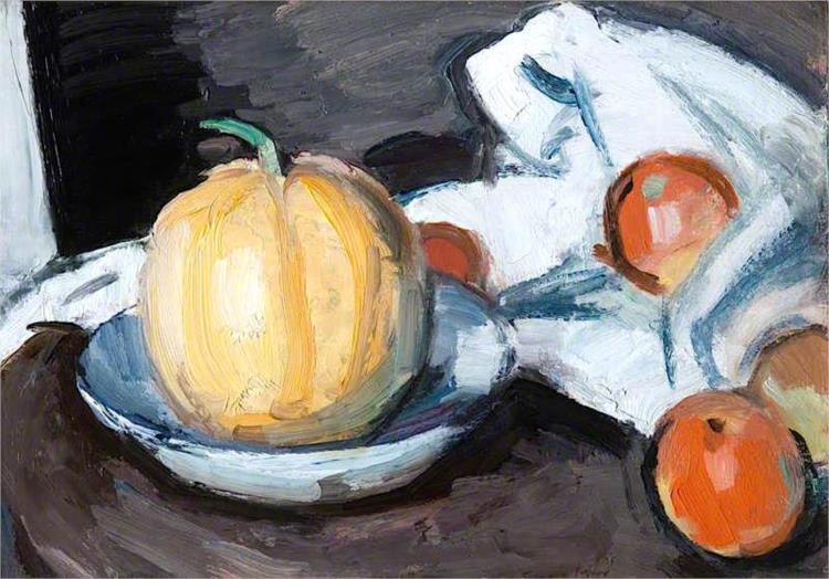 Still Life with a Melon and Apples - Samuel Peploe