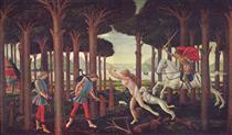 L'Histoire de Nastagio degli Onesti (premier épisode) - Sandro Botticelli