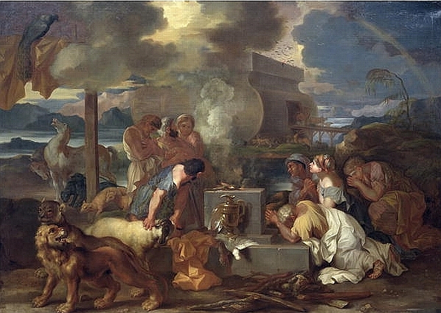 Sacrifice of Noah, 1640 - Sebastien Bourdon - WikiArt.org