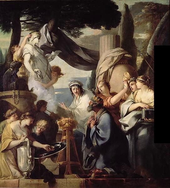 Solomon making a sacrifice to the idols, c.1646 - c.1647 - Sébastien Bourdon