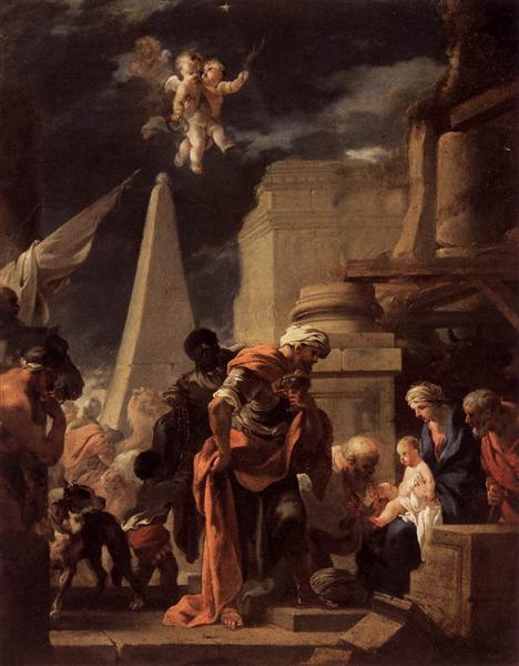 The Adoration of the Magi, 1645 - Sébastien Bourdon