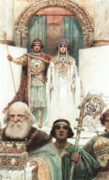 Свадебная церемония. Средние века., 1909 - Сергей Соломко
