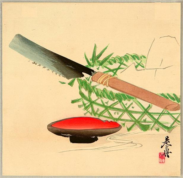 Still Life, 1880 - Shibata Zeshin
