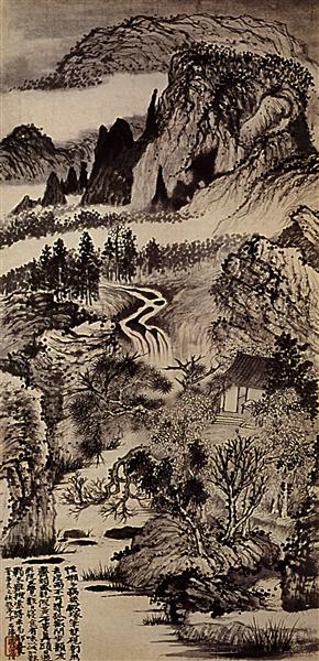 Jinting Mountains in Autumn, 1671 - Шитао