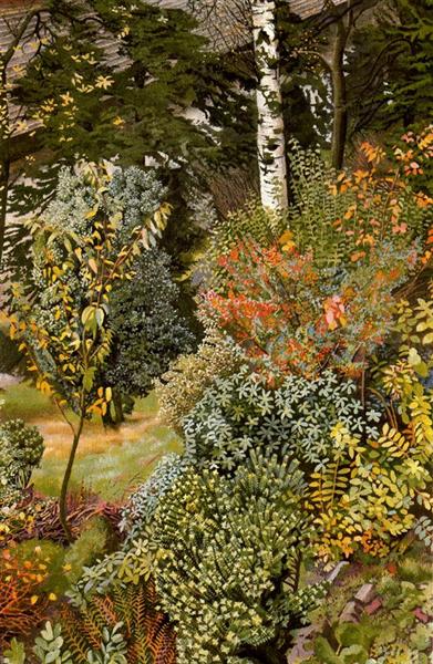 Garden Scene. Port Glasgow., 1944 - Stanley Spencer