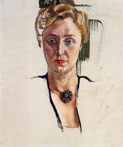 Portrait Of Anny Lewinter Frankl - Стенлі Спенсер