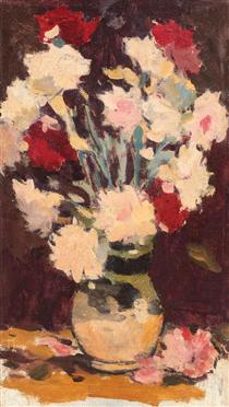Vase with Carnations - Stefan Luchian