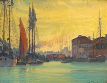 Sunset Over Chioggia - Stefan Popescu