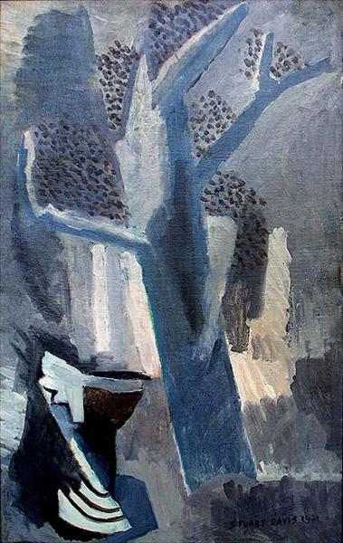 Tree and Urn, 1921 - Стюарт Девіс
