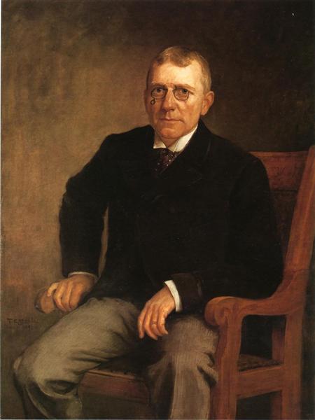 Portrait of James Whitcomb Riley, 1891 - Теодор Клемент Стил