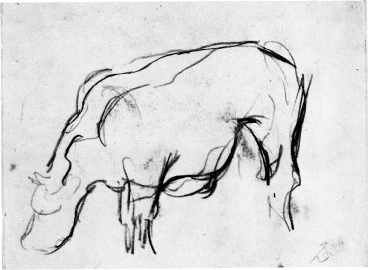 Composition (The Cow), c.1917 - Theo van Doesburg
