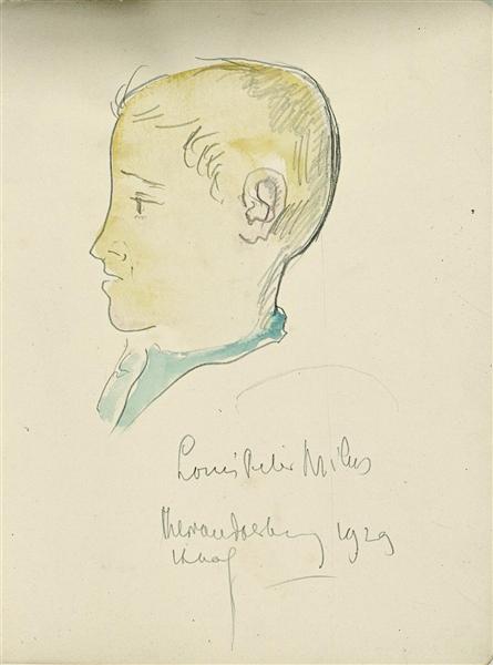 Portrait of Louis Peter Milius - Theo van Doesburg