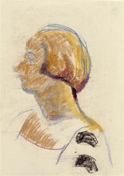Portrait of Nelly van Doesburg - 特奥·凡·杜斯伯格